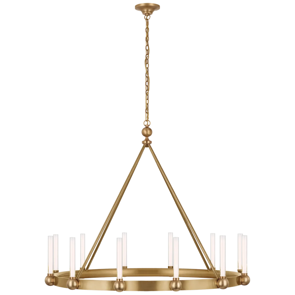 Jeffey XL Ring Chandelier-Visual Comfort-VISUAL-TOB 5776HAB-WG-ChandeliersBrass-2-France and Son