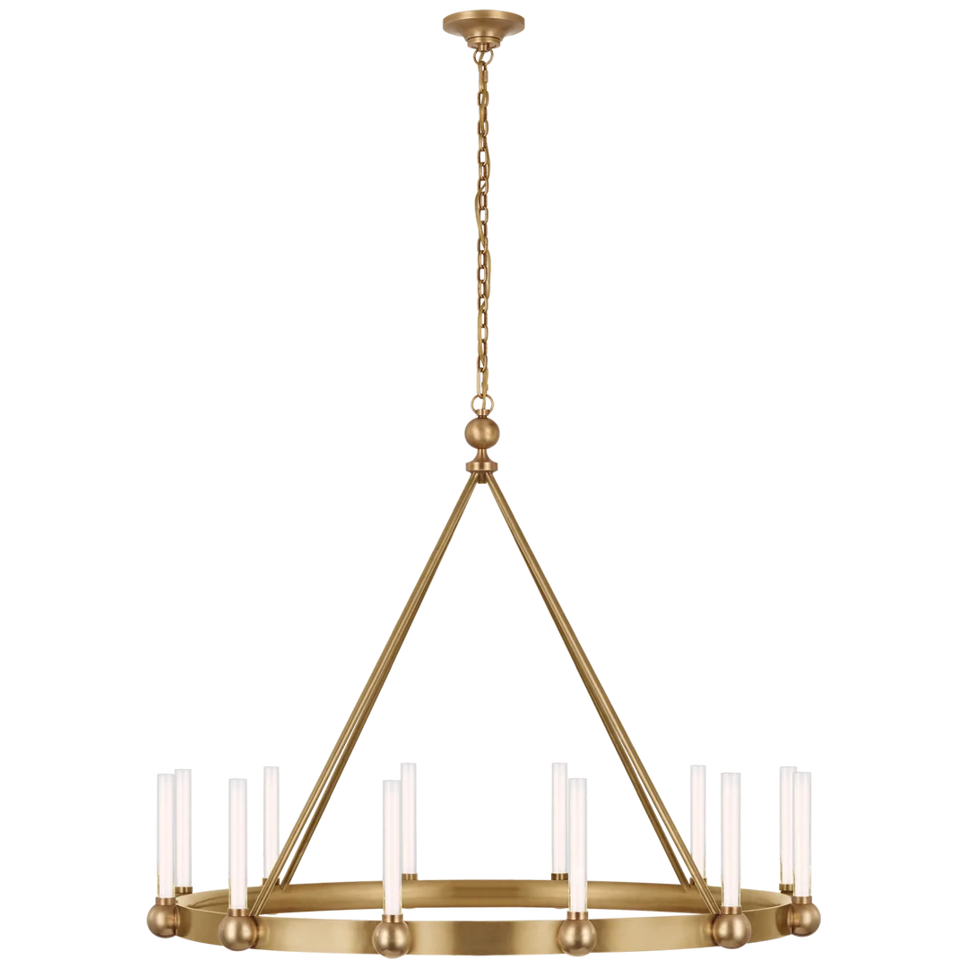 Jeffey XL Ring Chandelier-Visual Comfort-VISUAL-TOB 5776HAB-WG-ChandeliersBrass-2-France and Son