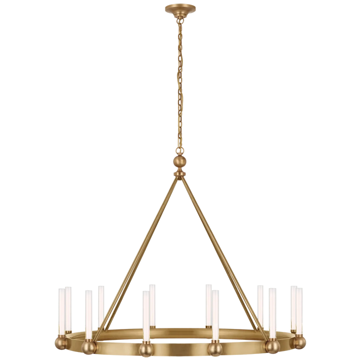 Jeffey XL Ring Chandelier-Visual Comfort-VISUAL-TOB 5776HAB-WG-ChandeliersBrass-2-France and Son