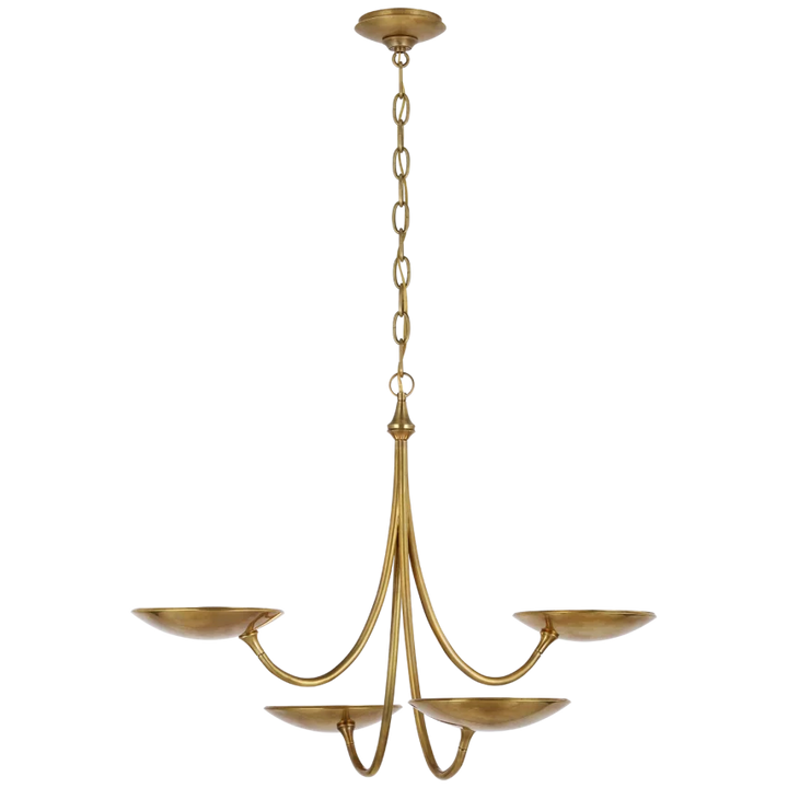 Kelly Medium Chandelier-Visual Comfort-VISUAL-TOB 5780HAB-ChandeliersHand-Rubbed Antique Brass-2-France and Son