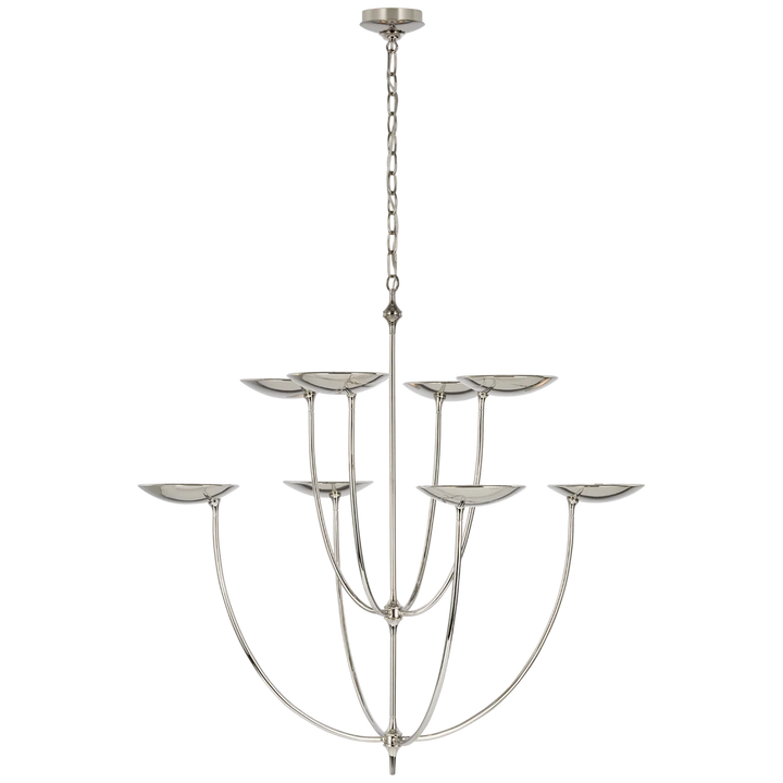 Kara XL Chandelier-Visual Comfort-VISUAL-TOB 5785PN-ChandeliersPolished Nickel-3-France and Son