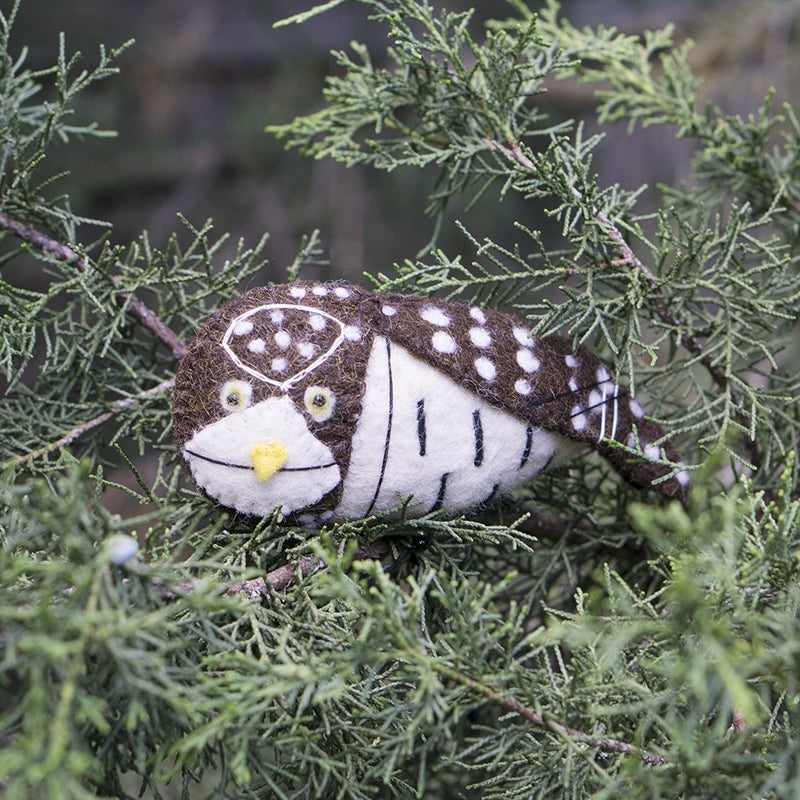 Felt Bird - Burrowing Owl-Gold Leaf Design Group-GOLDL-TX715-Decorative Objects-2-France and Son