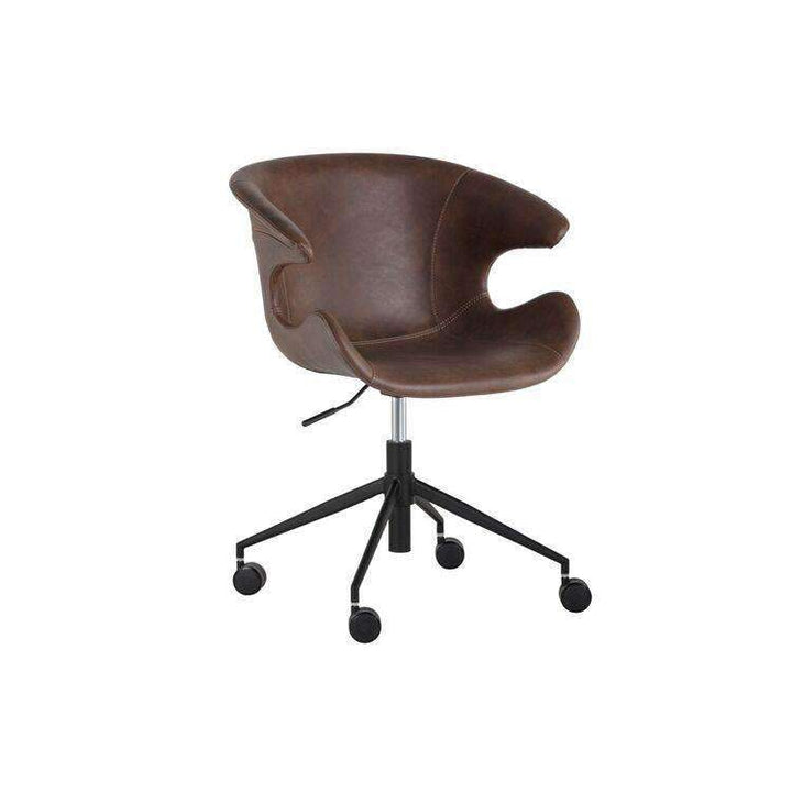 Kash Office Chair-Sunpan-SUNPAN-103840-Task ChairsBrown-2-France and Son