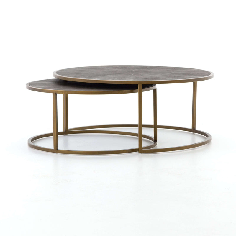 VBEN-018 - Four Hands - SHAGREEN NESTING COFFEE TABLE