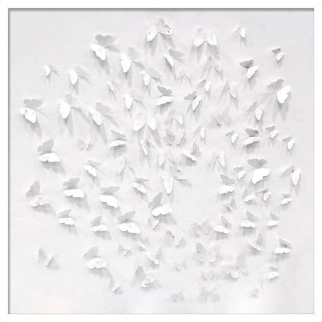 Silver Butterfly Shadowbox-Wendover-WEND-WAN2227-Wall Art1-1-France and Son