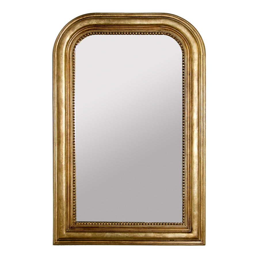 Waverly Hand Carved Curved Top Rectangle Mirror-Worlds Away-WORLD-WAVERLY G-MirrorsGold Leaf-1-France and Son