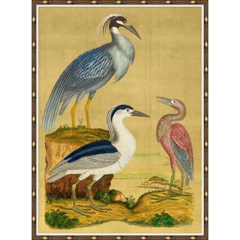 Majestic Cranes On Gold-Wendover-WEND-WCL2280-Wall ArtI-2-France and Son