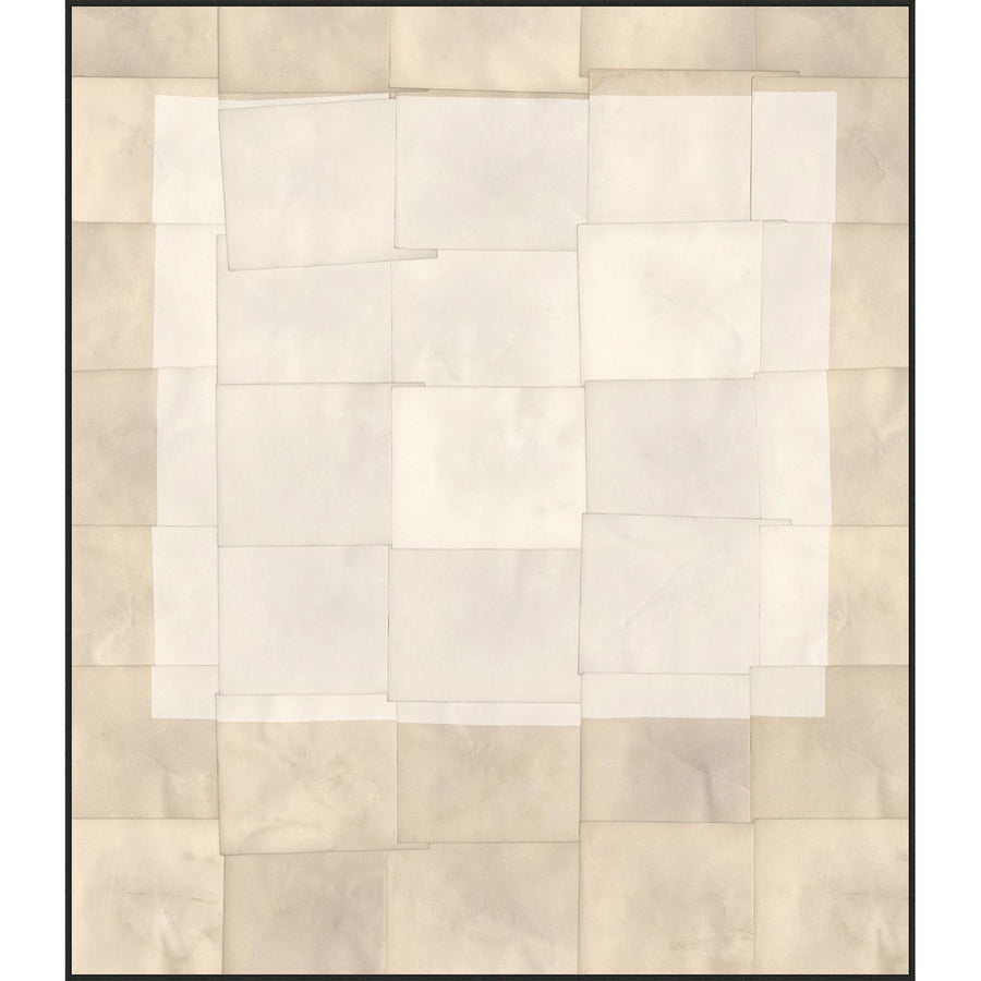 Parchment Square White-Wendover-WEND-WLA1661-Wall Art-1-France and Son