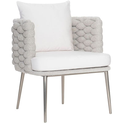 Bernhardt Furniture Exteriors Santa Cruz Arm Chair-Bernhardt-BHDT-X02545X-Lounge ChairsNordic Gray-1-France and Son